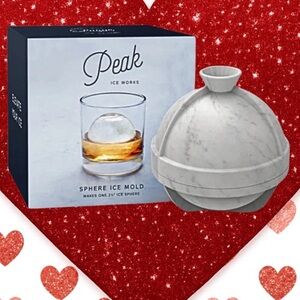 Peak Ice Works Sphere Ice Mold - Marble Gray